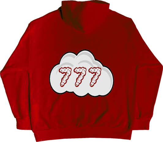 Cozy Cloud hoodie red