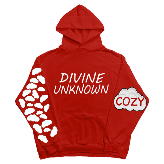 Cozy Cloud hoodie red